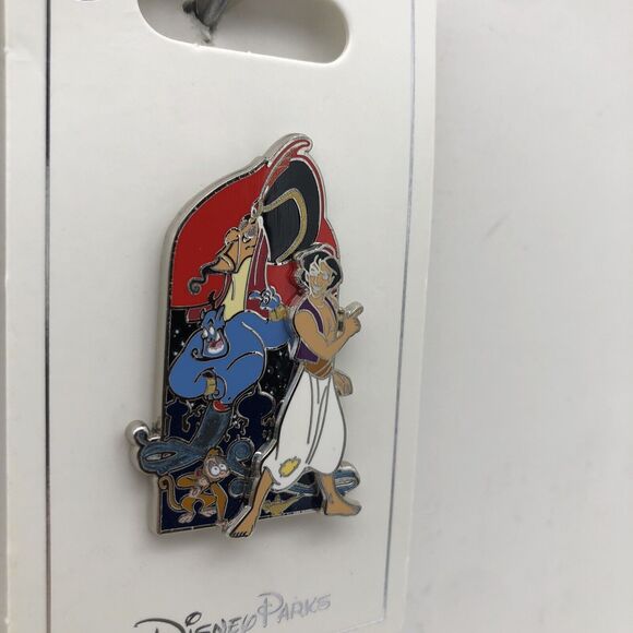 Disney Parks Pin Aladdin Group Cluster Jafar Genie Abu Magic Carpet Trading Pin - Picture 3 of 4